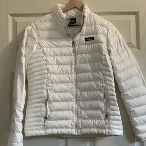 Patagonia Down Jacket- white size medium